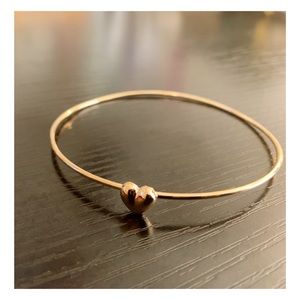 NWOT Danity Gold-Colored Bracelet with Heart